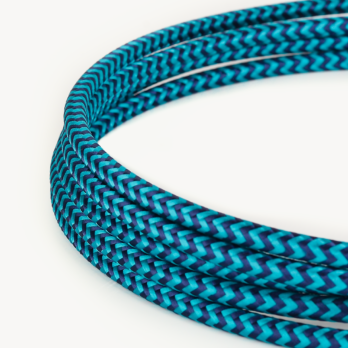 Ocean // Textile cable 90° and Straight plugs
