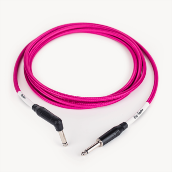 Magenta // Textile cable 90° and Straight plugs