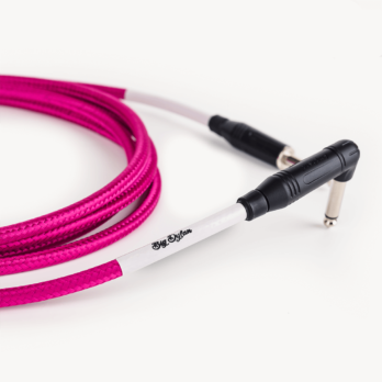 Magenta // Textile cable 90° and Straight plugs